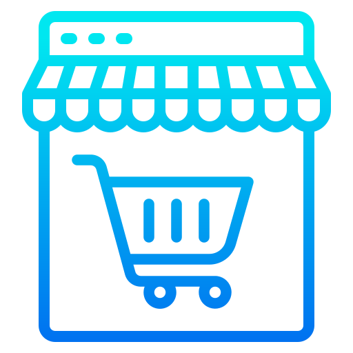 online einkaufen srip Gradient icon