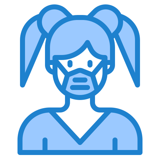 meisje srip Blue icoon