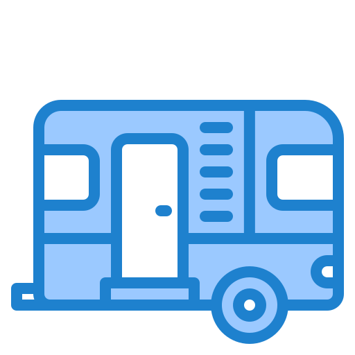caravan srip Blue icona