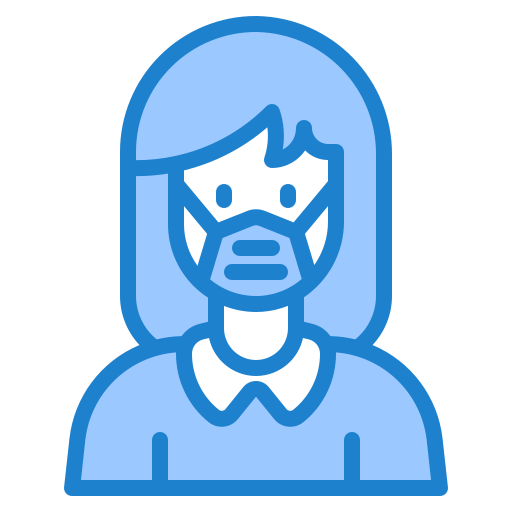 女の子 srip Blue icon