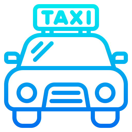 taxi srip Gradient icono
