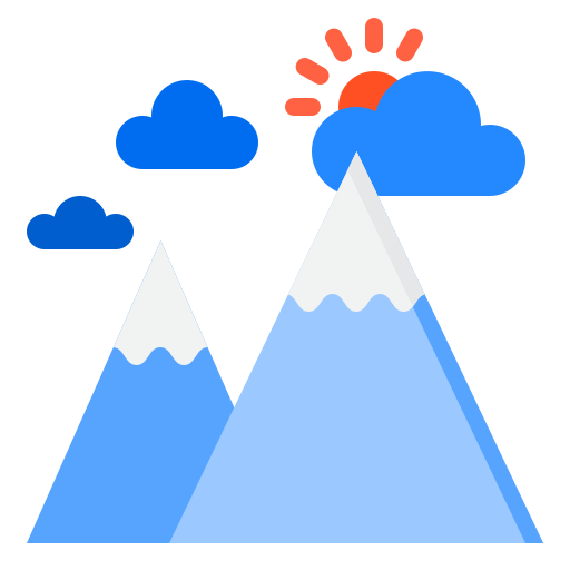 гора srip Flat иконка