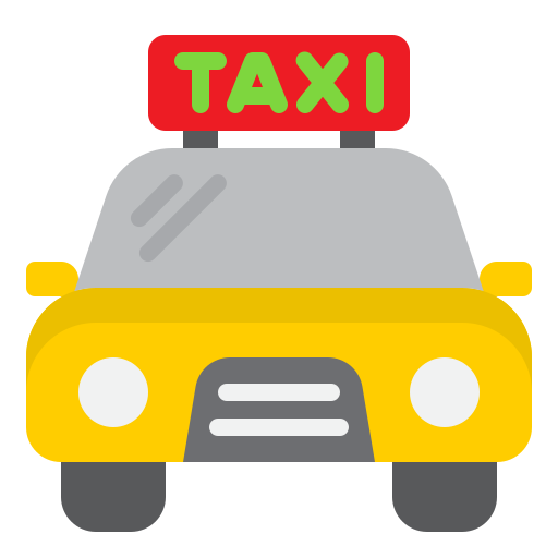 Такси srip Flat иконка