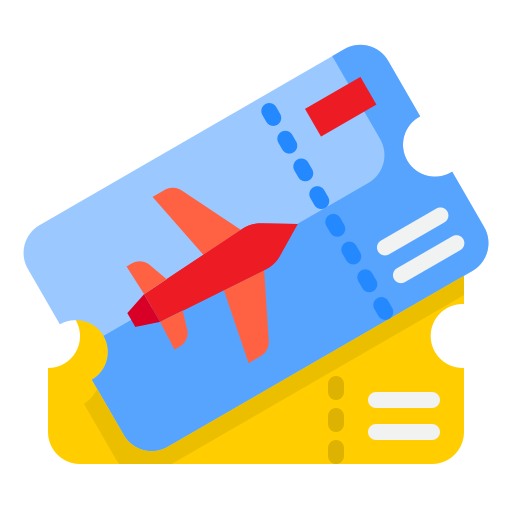 ticketflug srip Flat icon