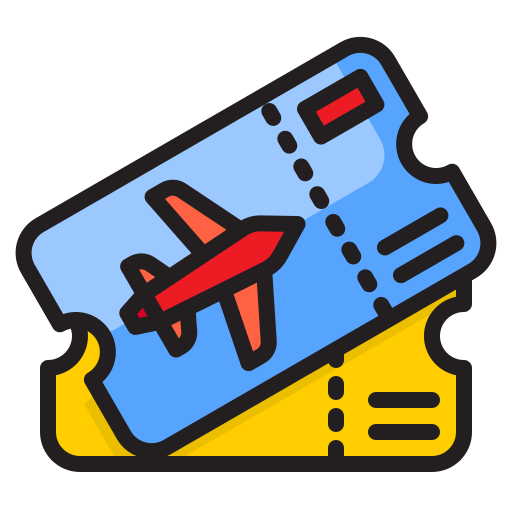 Ticket flight srip Lineal Color icon