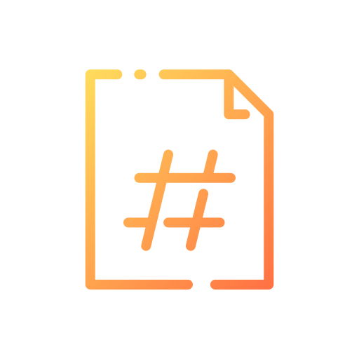 Hashtag Good Ware Gradient icon