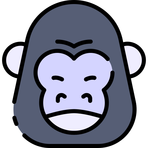 Gorilla Good Ware Lineal Color icon