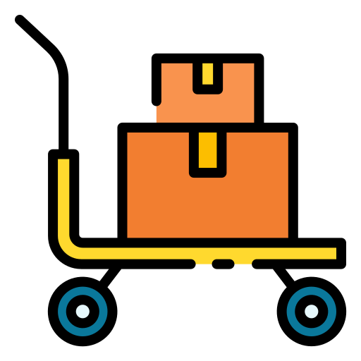 carrito de equipaje Good Ware Lineal Color icono