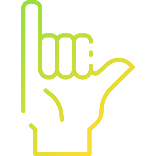 lenguaje de señas Good Ware Gradient icono