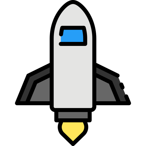 Rocket Good Ware Lineal Color icon