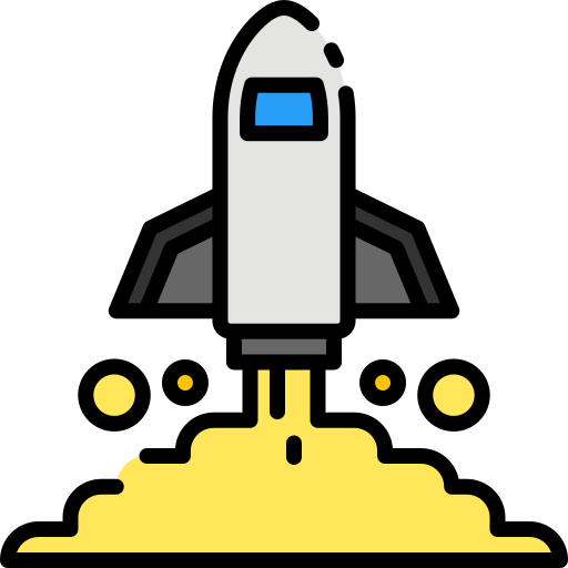 lanzamiento de cohete Good Ware Lineal Color icono