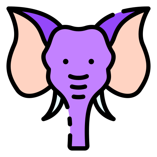 elefante Good Ware Lineal Color icono