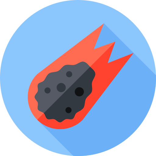 meteoryt Flat Circular Flat ikona