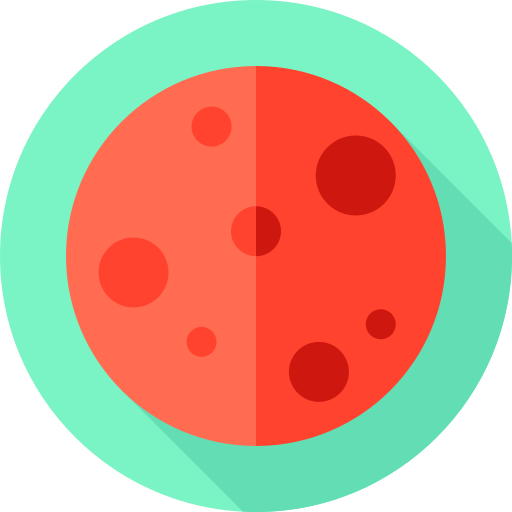 mars Flat Circular Flat icon