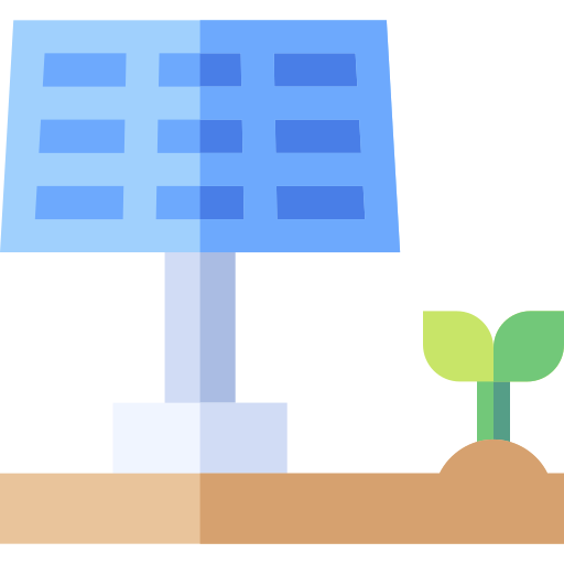 Solar energy Basic Straight Flat icon