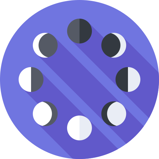 mond phase Flat Circular Flat icon