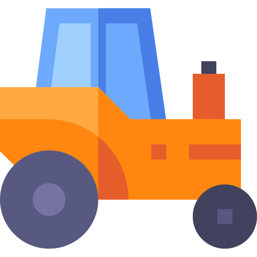 tractor Basic Straight Flat icoon