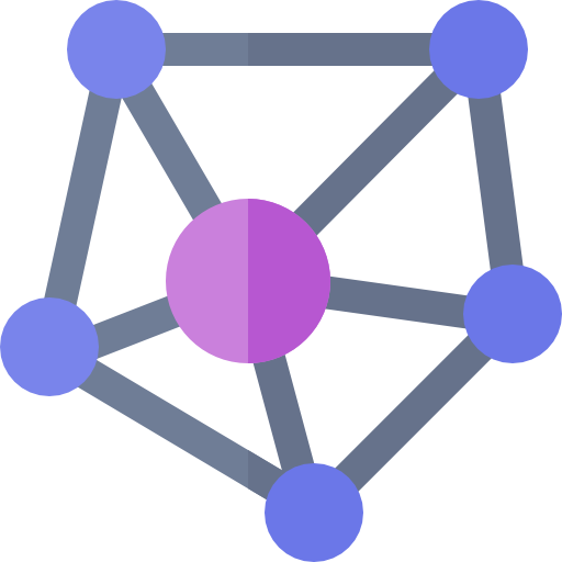 networking Basic Rounded Flat Ícone