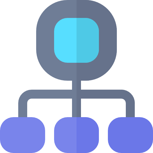 organizacja Basic Rounded Flat ikona