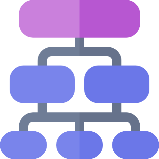 diagramma Basic Rounded Flat icona