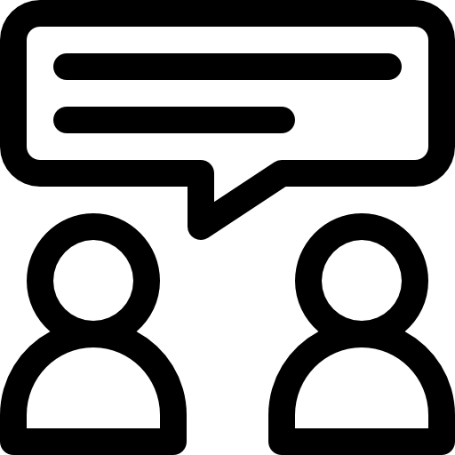 chiacchierata Basic Rounded Lineal icona