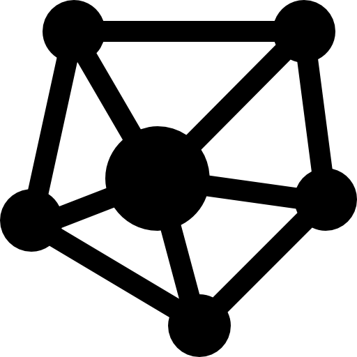 networking Basic Rounded Filled Ícone