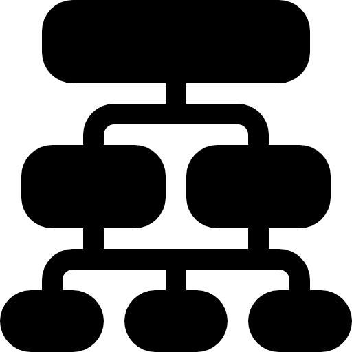diagrama Basic Rounded Filled Ícone
