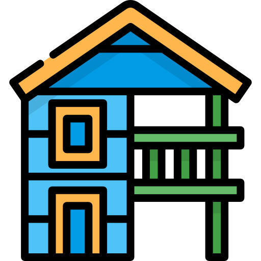 비치 하우스 Special Lineal color icon