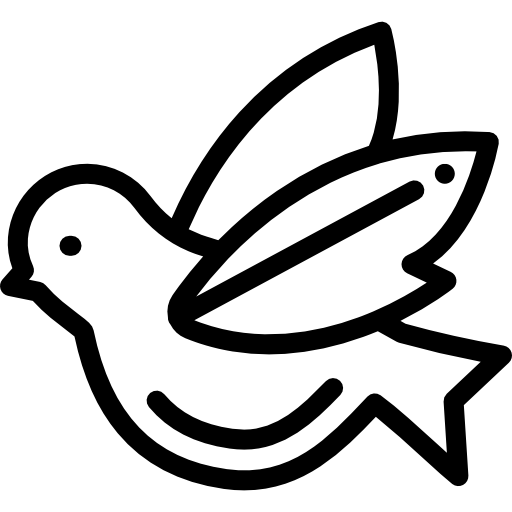 Голубь Detailed Rounded Lineal иконка