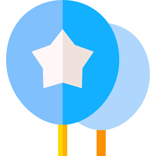 풍선 Basic Straight Flat icon