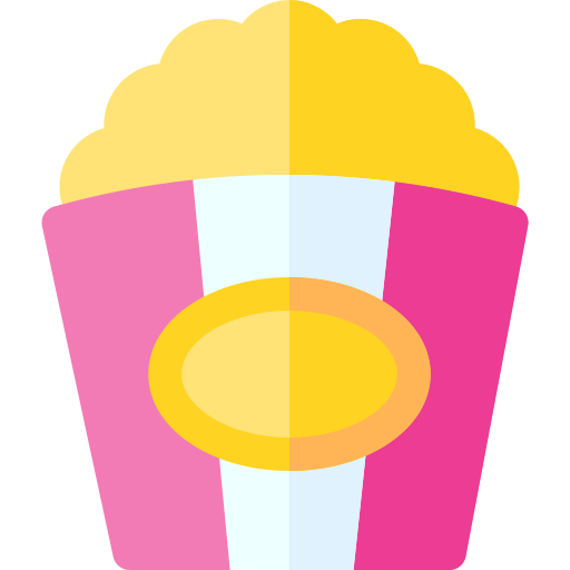 popcorn Basic Rounded Flat icoon