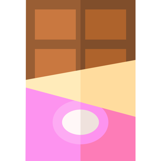 barra de chocolate Basic Straight Flat Ícone