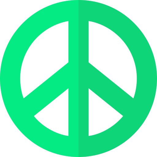 Peace Basic Straight Flat icon