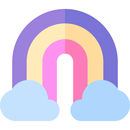 虹 Basic Straight Flat icon
