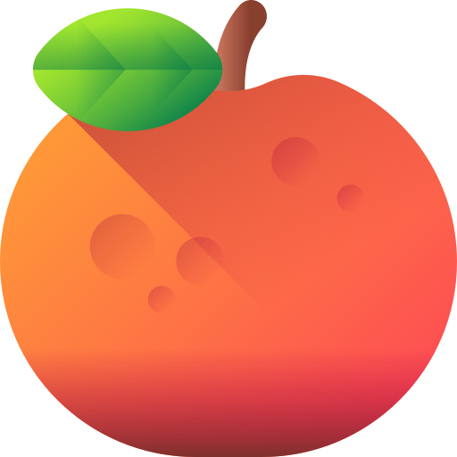 naranja 3D Color icono