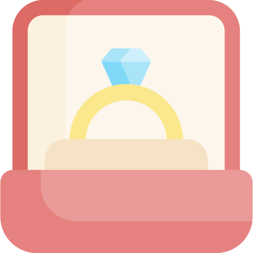 Wedding ring Special Flat icon