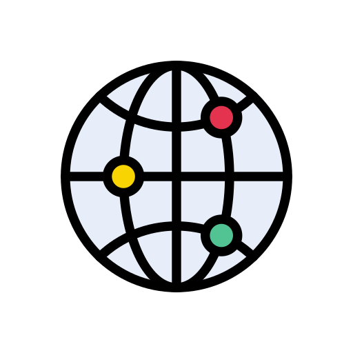 Global Vector Stall Lineal Color icon