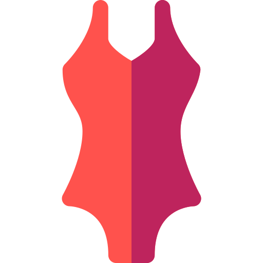 badeanzug Basic Rounded Flat icon