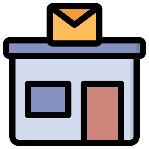 bureau de poste Generic Outline Color Icône