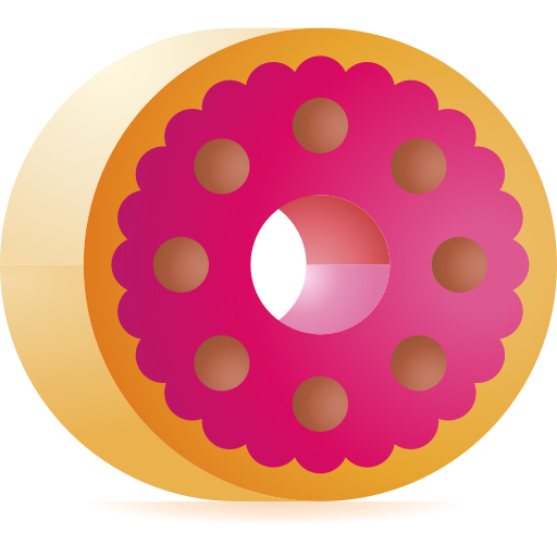 Donut 3D Toy Gradient icon