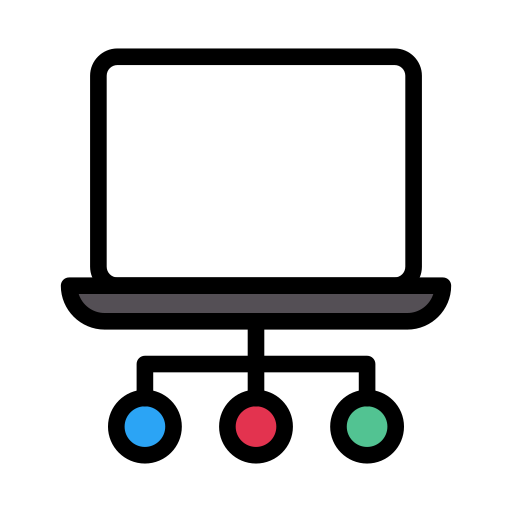 ウェブホスティング Vector Stall Lineal Color icon