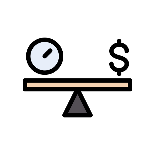 Balance Vector Stall Lineal Color icon