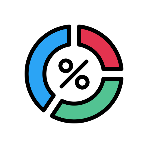 Chart Vector Stall Lineal Color icon