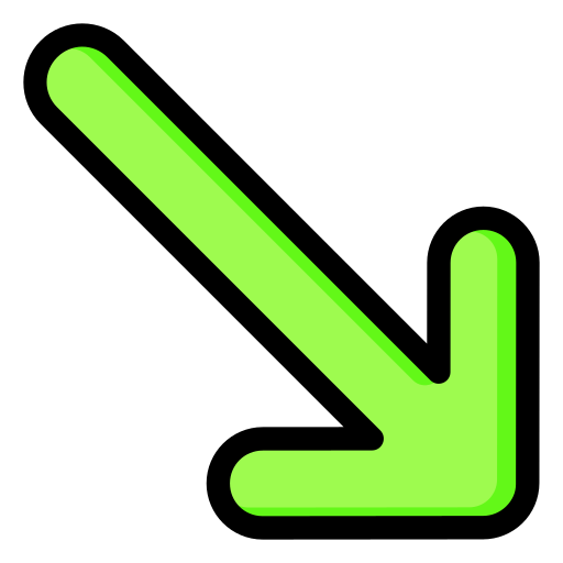 Down right Generic Outline Color icon