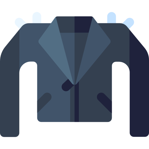 chaqueta de cuero Basic Rounded Flat icono