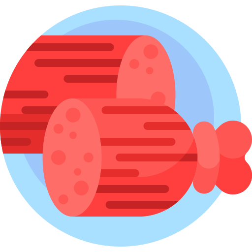 Salami Detailed Flat Circular Flat icon