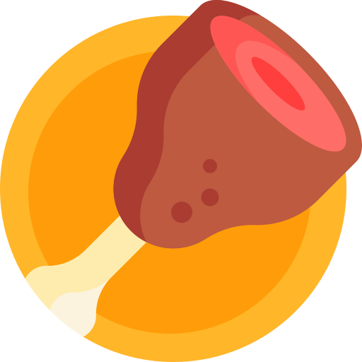 prosciutto Detailed Flat Circular Flat icona