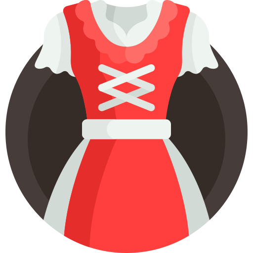 Dirndl Detailed Flat Circular Flat icon