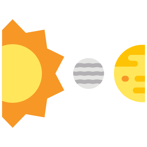 układ słoneczny Good Ware Flat ikona