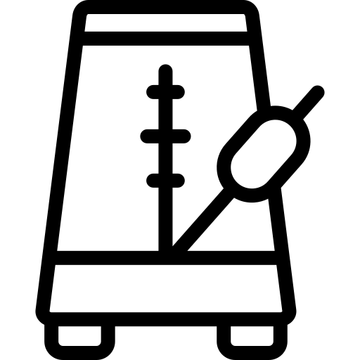 metronomo Detailed Mixed Lineal icona